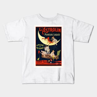 L'Astrolin France Vintage Poster 1900 Kids T-Shirt